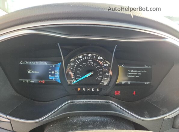 3FA6P0H73GR376330 2016 FORD FUSION Silver Vista del cuadro de instrumentos