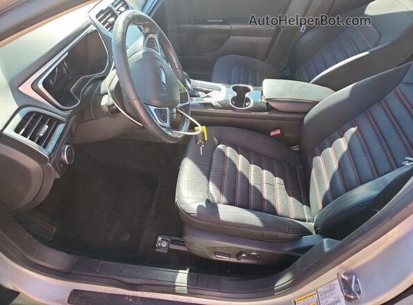 3FA6P0H73GR376330 2016 FORD FUSION Silver Vista interior delantera