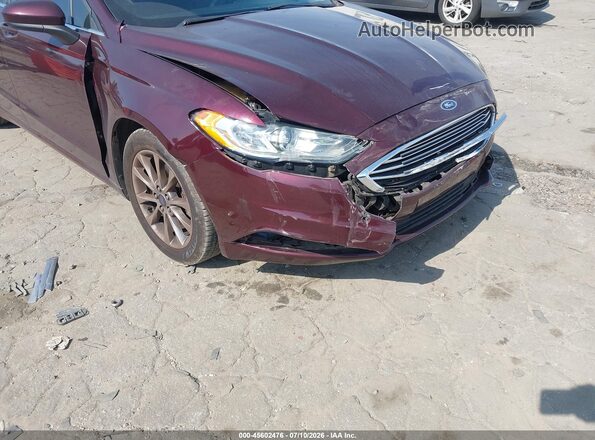 3FA6P0H73HR137250 2017 FORD FUSION Бордовый Вид спереди