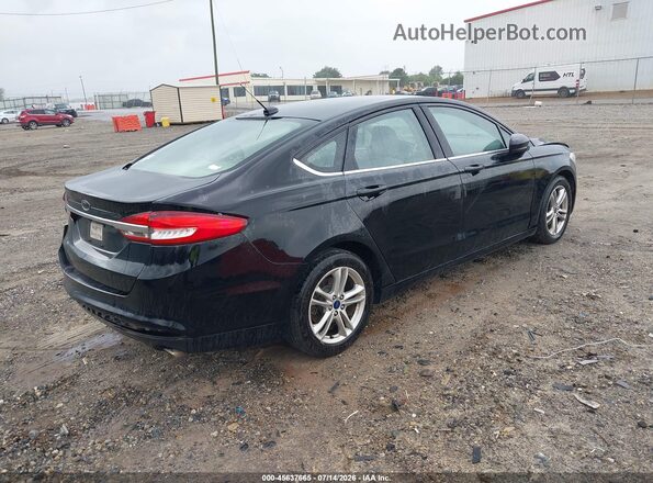 3FA6P0H73JR140557 2018 FORD FUSION Черный Задняя правая четверть