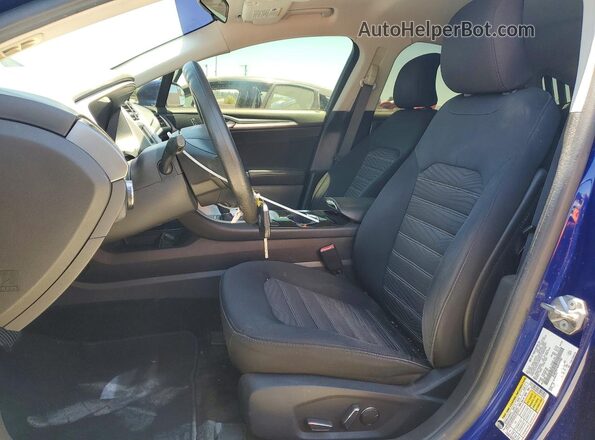 3FA6P0H74GR144982 2016 FORD FUSION Blue წინა სალონის ხედი