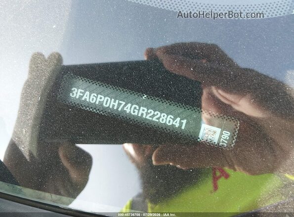 3FA6P0H74GR228641 2016 FORD FUSION Silver ხელსაწყოთა პანელის ხედი