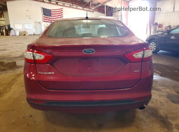 3FA6P0H74GR253295 2016 FORD FUSION Red უკანა ხედი