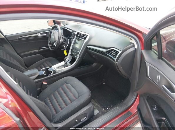 3FA6P0H74GR276575 2016 FORD FUSION Красный Вид салона спереди