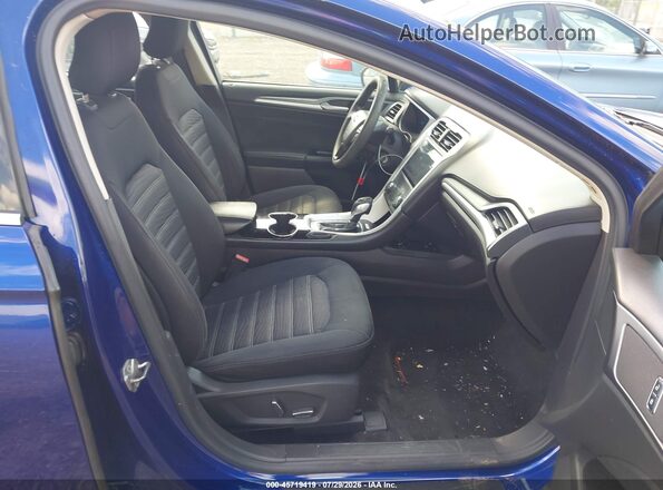 3FA6P0H74GR283588 2016 FORD FUSION Blue Вид салону спереду