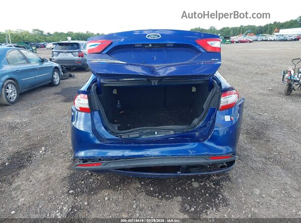 3FA6P0H74GR283588 2016 FORD FUSION Blue Вид спереду