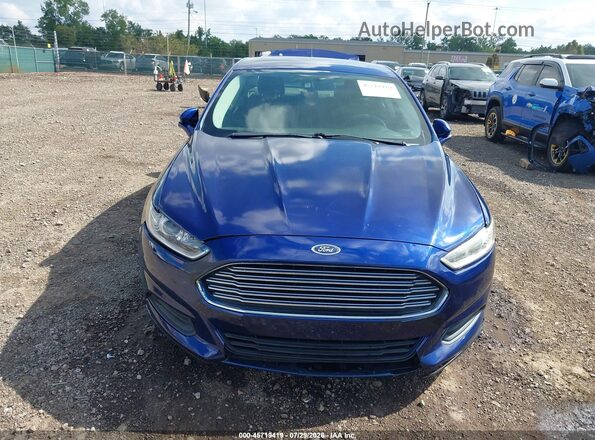 3FA6P0H74GR283588 2016 FORD FUSION Blue Вид задньої частини салону