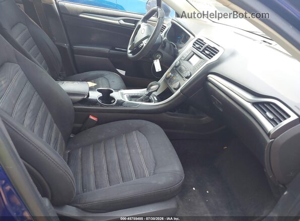 3FA6P0H74GR358306 2016 FORD FUSION Синий Вид салона спереди