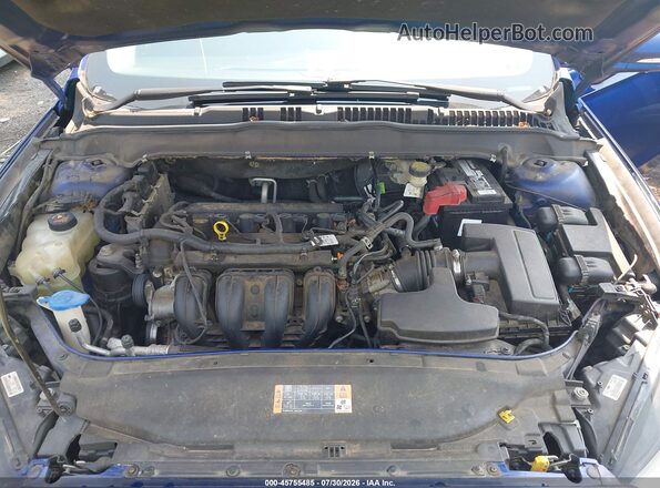 3FA6P0H74GR358306 2016 FORD FUSION Синий Вид сзади
