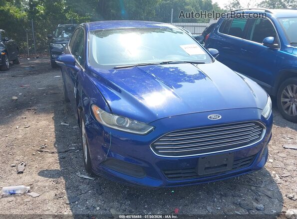 3FA6P0H74GR358306 2016 FORD FUSION Синий Вид задней части салона
