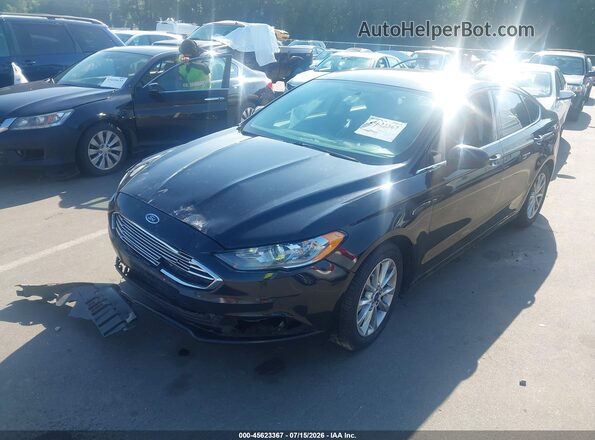 3FA6P0H74HR203563 2017 FORD FUSION Black Առջևի ձախ երեք քառորդ տեսարան