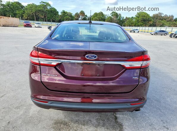 3FA6P0H74HR410552 2017 FORD FUSION Burgundy Հետևի տեսք