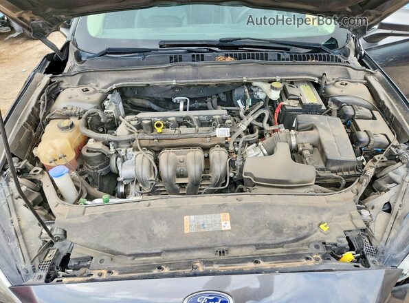 3FA6P0H74JR109897 2018 FORD FUSION Gray Вид задньої частини салону
