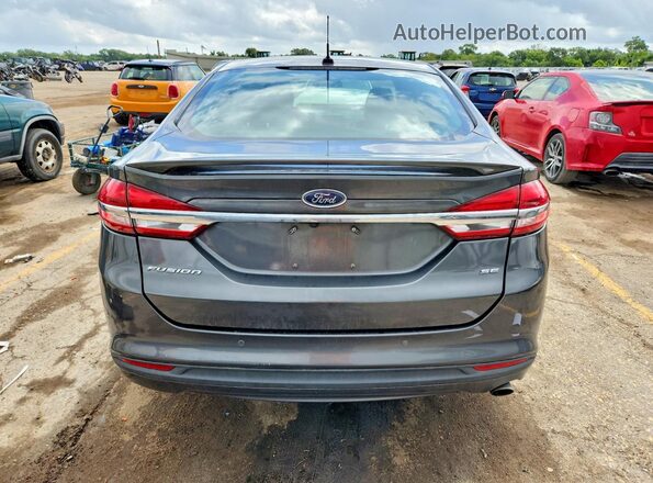 3FA6P0H74JR109897 2018 FORD FUSION Gray Вид ззаду