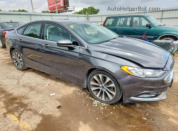 3FA6P0H74JR109897 2018 FORD FUSION Gray Передня права чверть