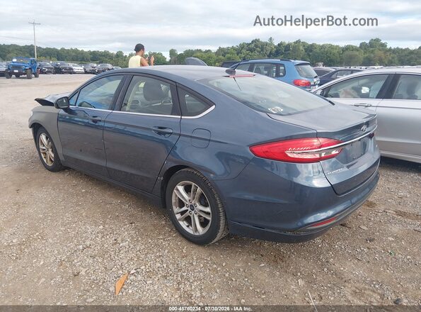 3FA6P0H74JR135027 2018 FORD FUSION Blue Tył lewy