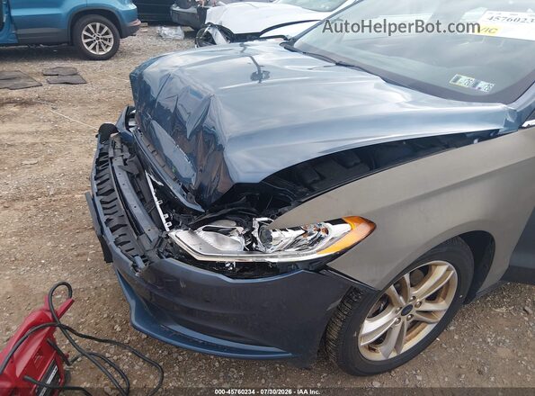 3FA6P0H74JR135027 2018 FORD FUSION Blue Widok z przodu