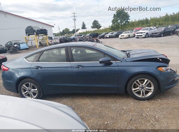 3FA6P0H74JR135027 2018 FORD FUSION Blue Widok wnętrza z tyłu
