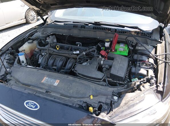 3FA6P0H74JR278334 2018 FORD FUSION Black Вид ззаду