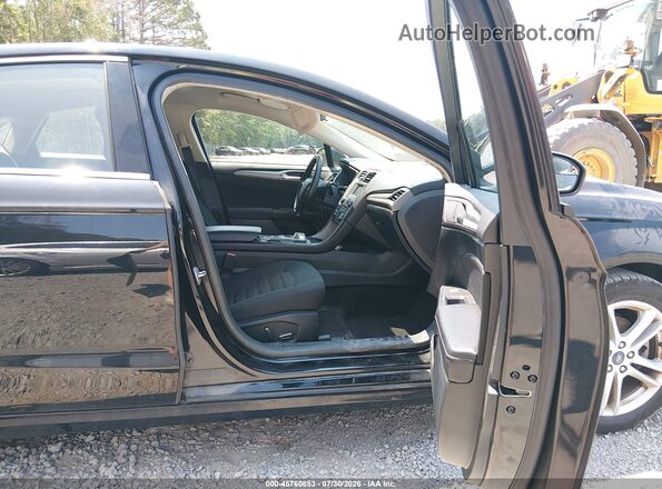 3FA6P0H74JR278334 2018 FORD FUSION Black Вид салону спереду