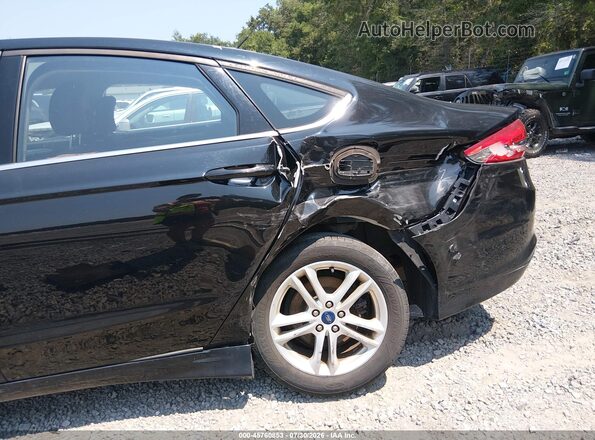 3FA6P0H74JR278334 2018 FORD FUSION Black Вид спереду