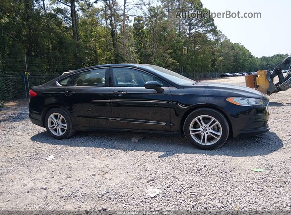 3FA6P0H74JR278334 2018 FORD FUSION Black Вид задньої частини салону