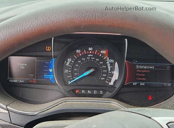 3FA6P0H75GR113725 2016 FORD FUSION Brown Widok zestawu wskaźników
