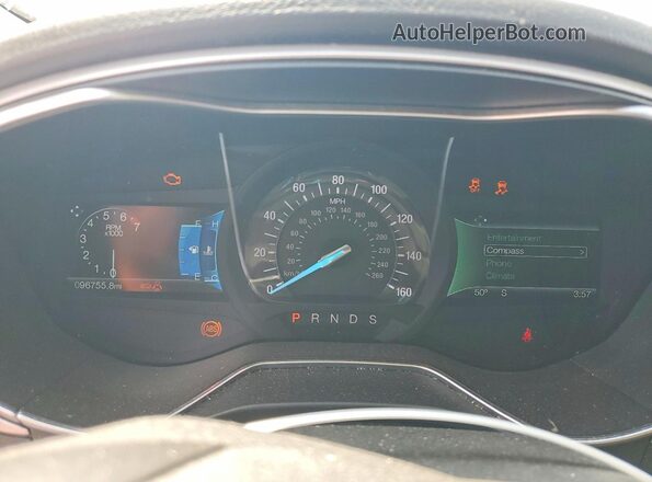 3FA6P0H75GR136163 2016 FORD FUSION Black ხელსაწყოთა პანელის ხედი