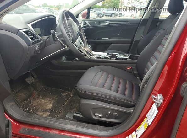 3FA6P0H75GR141184 2016 FORD FUSION Red Front interior view