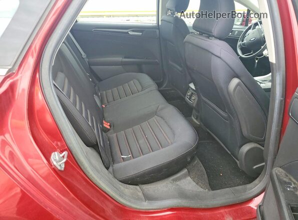3FA6P0H75GR141184 2016 FORD FUSION Red Rear seats view
