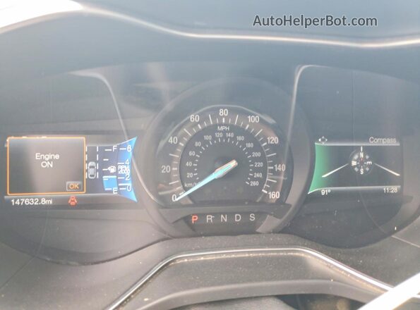 3FA6P0H75GR200461 2016 FORD FUSION White Instrument cluster view