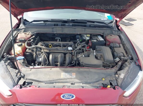 3FA6P0H75GR277461 2016 FORD FUSION Red Rear view