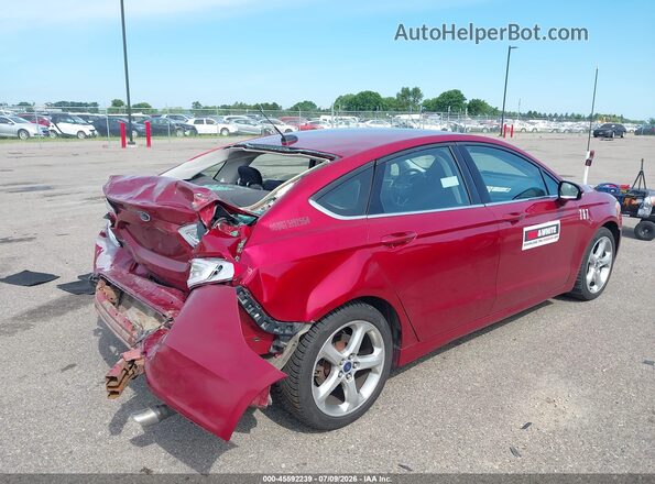 3FA6P0H75GR277461 2016 FORD FUSION Red Rear right