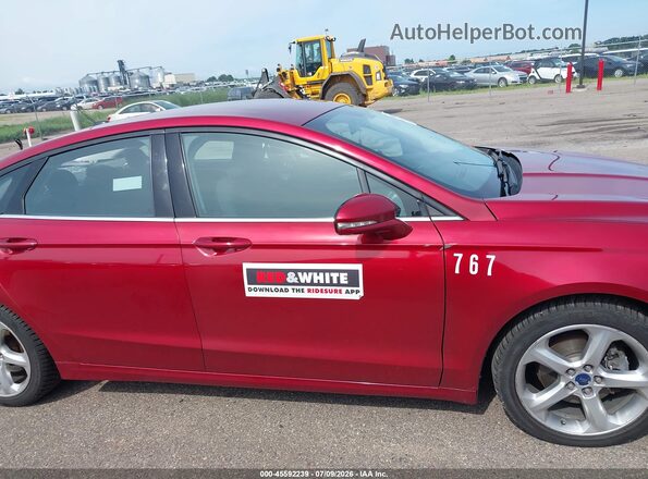 3FA6P0H75GR277461 2016 FORD FUSION Red 360 interior view