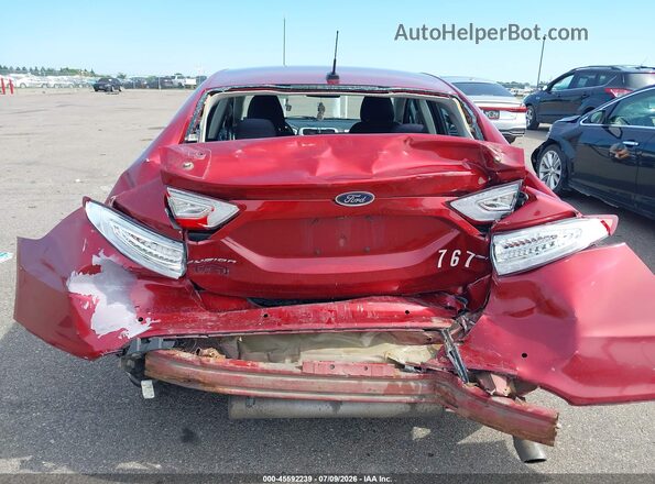 3FA6P0H75GR277461 2016 FORD FUSION Red 