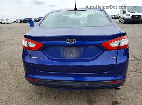 3FA6P0H75GR283390 2016 FORD FUSION Blue Rear view