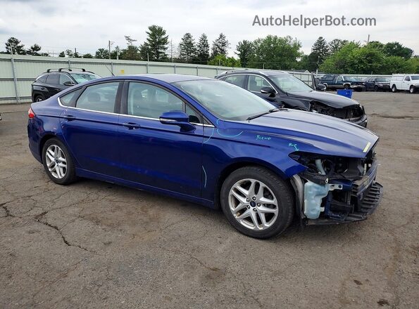 3FA6P0H75GR283390 2016 FORD FUSION Blue Front right