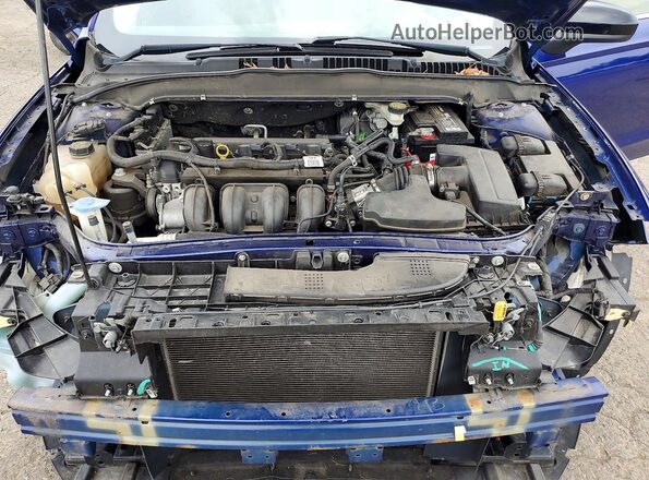 3FA6P0H75GR283390 2016 FORD FUSION Blue Rear interior view