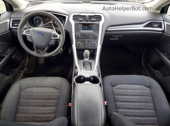 3FA6P0H75GR283390 2016 FORD FUSION Blue Dashboard view