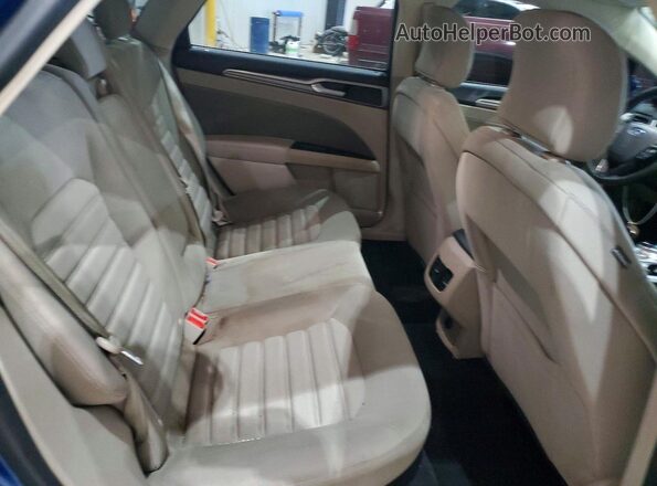 3FA6P0H75HR287330 2017 FORD FUSION Blue Widok tylnych siedzeń