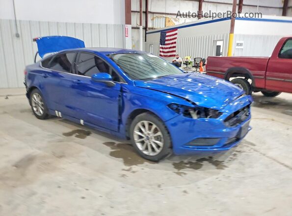 3FA6P0H75HR287330 2017 FORD FUSION Blue Przód prawy