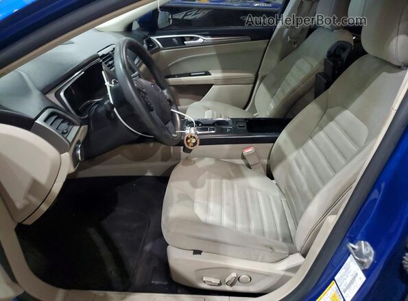 3FA6P0H75HR287330 2017 FORD FUSION Blue Widok wnętrza z przodu