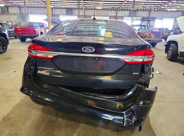 3FA6P0H75HR401438 2017 FORD FUSION Black Rear view