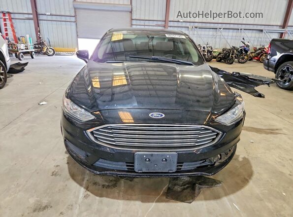 3FA6P0H75HR401438 2017 FORD FUSION Black Front view
