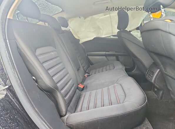 3FA6P0H75HR412598 2017 FORD FUSION Black უკანა სავარძლების ხედი