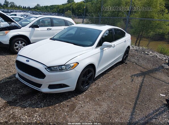 3FA6P0H76GR110901 2016 FORD FUSION White Vista tres cuartos delantera izquierda