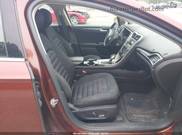 3FA6P0H76GR244940 2016 FORD FUSION Maroon წინა სალონის ხედი