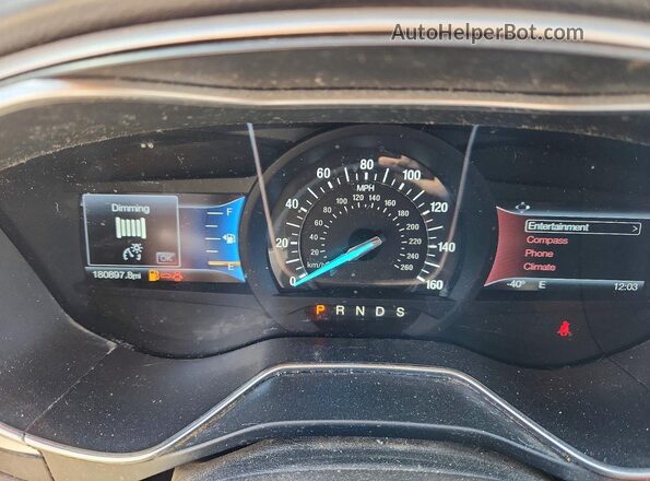 3FA6P0H76GR337733 2016 FORD FUSION Red ხელსაწყოთა პანელის ხედი