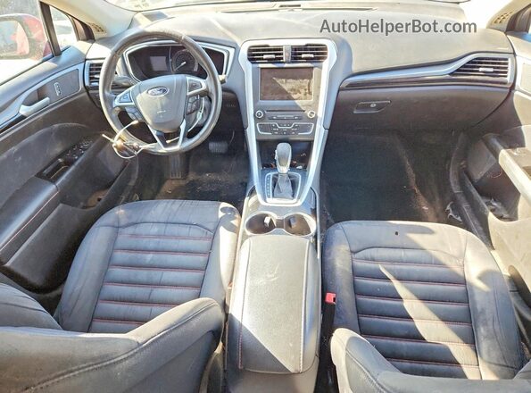 3FA6P0H76GR337733 2016 FORD FUSION Red წინა პანელის ხედი