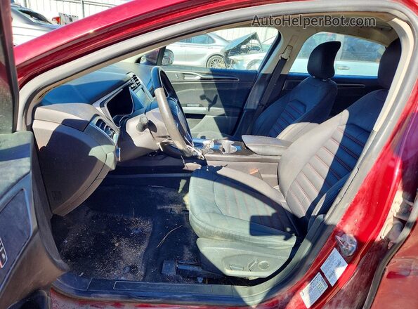 3FA6P0H76GR337733 2016 FORD FUSION Red წინა სალონის ხედი